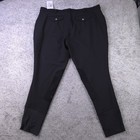 Tuffrider Breeches Mens Size 44 Equestrian Ribb Patrol Knee Patch Black New Nwt