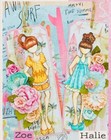 Julie Nutting - Halie Doll Cling Stamp Prima Marketing Mixed Media 913588