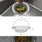 3pcs Kitchen Sink Strainer Large Wide Rim 4 5  Stainless Steel Mesh Drain Filter
