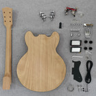 335 Diy Electric Guitar Kit F Hole Mahogany Body Rosewood Fretboard Set Neck Cr