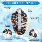 6 Pcs Women Satin Lined Scrub Cap Ponytail Nurse Surgical Hat Pouch Button