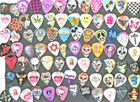  50    Assorted Guitar Picks  Base Music Strings Bands  Supplies