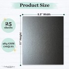 Cardstock Warehouse Stardream Anthracite Grey Cardstock - 25 Sheets  8 5x11 