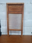 Vintage Dubl Handi Washboard Co Columbus Ohio Wash Board 18  X 8 1 2  Travel Sz 