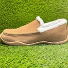 Kuru Loft Men Size 13 Brown White Casual Walking Moccasin Slip-on Slippers Shoes