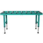 9 Roll Heavy Duty Adjustable Height Length Conveyor Roller Table 440lbs Capacity