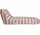 Business   Pleasure Xl Pool Lounger Inflatable Bistro Pink Stripe Luxury Float