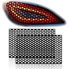 2pcs Universal Car Rear Tail Light Lamp Stickers Honeycomb Type Decal car Black