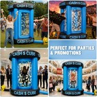 8ft Inflatable Cash Cube Booth Money Grab Machine With 2 Blowers For Event Party
