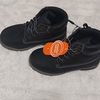 Wonder Nation Unisex Kids Black Lace-up Ankle Boots Round Toe Size 1