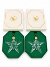 2 Authentic 2025 Swarovski Crystal Ornament Annual Edition Limited Xmas 5701826