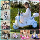 12v Kids Electric Motorcycle Ride On Toy 3-wheeler Tricycle 2 Seater With Remote