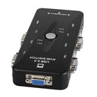 Usb Vga Kvm Switch Console 4 Port Laptop Pc Adapter Monitor Keyboard Mouse Share