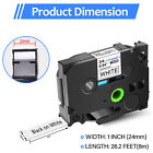 Compatible For Brother P-touch Tz-251 Black On White Label Tape 24mm 8m Tze-251