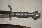 Vintage Korium Eagle Claw Fixed Blade Dagger knife Germany Brown Leather Sheath