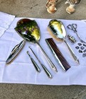 Vintage Sterling Silver 8 Piece Vanity dresser Set Saarts Brothers   stunning 