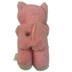 Vintage Dollcraft Pink Plush Kitty Cat Musical Stuffed Animal Musical Green Eyes