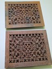 Antique 1885 Tuttle   Bailey Cast Iron Floor Air Vent 8x10  Grate Louvered