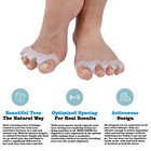 2pcs Silicone Gel Bunion Toe Corrector Orthotics Straightener Separator Pain New