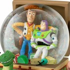 Disney Pixar Toy Story Musical Glitter Snow Globe Woody Buzz Music Box New