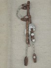 Western Silver Ferrule Tooled Leather Show Headstall bridle