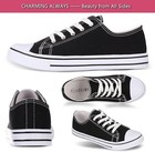 Josiny Women s Fashion Canvas Low Top Sneaker Lace-up Classic Casual Shoes Sze 7
