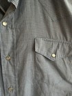Vintage 80s Blue Pearl Snap Western Shirt Gold Collection By Karman  Men s L
