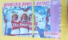Budweiser Beer 1987 Poster Vintage Powder Patrol Ski Run California 18 5  X 30 