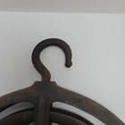 Pulley Cast Iron Well Rope 8 75 In With 11 Inch Fender Authentic Barn Antique