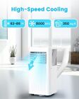 8000btu Portable Air Conditioner For Room Cools Up To 350 Sq ft