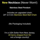 Judas Priest Necklace Stainless Chain   Pendant New British Steel Razor Blade