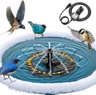 250w Heated Bird Bath Outdoor Winter Birdbath Heater With Pump Thermostatic Heat
