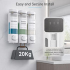 Shampoo And Conditioner Dispenser  Shower Soap Dispenser Wall Mounted  Shampoo D