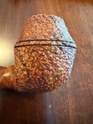 Radice Hand Made Pipe     Rusticated Bent Brandy     Estate Briar     Made In Italy