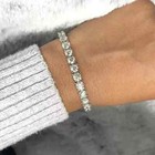 Tennis Bracelet 14k White Gold Plated 8 5ct Round Cut Lab Created Diamond 7 5 