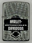 Harley Davidson Design Deep Carved High Polish Black Ice Armor Zippo New 29165