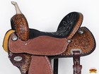 74bh Hilason Western Horse Trail Barrel Racing American Leather Saddle Dark