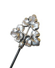 Antique Hatpin Silver Leaf Trio
