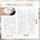 Fullhawl 100 Pcs Vellum Jackets Bulk For 5x7 Invitations Pre-folded Wedding Vell