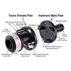 Tractor Pto Shaft Connection Pto Link    Compact System Tractor  male  Plate