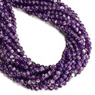 Teeth Amethyst Smooth Round Beads 4mm 6mm 8mm 10mm 12mm 15 5  Strand