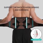 Copper Lumbar Support Lower Waist Back Belt Brace Pain Relief For Men Women New