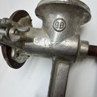 Vintage Ob Polish Meat Grinder - Wooden Handle  W   Parts Made In Poland