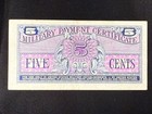 1964 U s  5 Cents Military Payment Certificate Series 611  P m50  Spc1560
