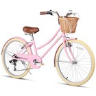 Missy Girl Cruiser - Bicicleta H  brida De Ciudad De Pink 24 Inch   Without Rack