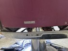Belmont Barber Chair Burgundy Vinyl W  Footrest   Headrest Japan 1960s