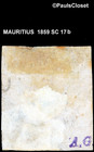Mauritius 1859 Sc 17b 2p Queen Victoria Blue Used Fine very Fine