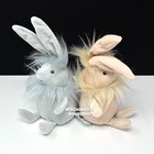 Jellycat Beige   Silver Flumpet Bunny Bundle Soft Plush Toys Nwt Very Cute  Rare