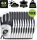 Hirzl Men s Golf Gloves - Trust Control 2 0  Leather  Ultimate Grip  Pack Of 10