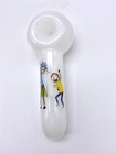 Heavy 5    White Tobacco Glass Pipe Characters Free Shipping